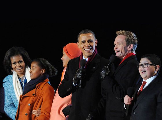 Neil Patrick Harris, Rico Rodruguez, Barack Obama, Michelle Obama, Malia Obama, Sasha Obama Neil Patrick Harris, Rico Rodruguez, Barack Obama, Michelle Obama, Malia Obama, Sasha Obama